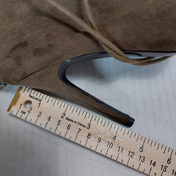 Qupid Women Green Lace Up Ankle Booties Size 8.5M - Picture 13 of 14